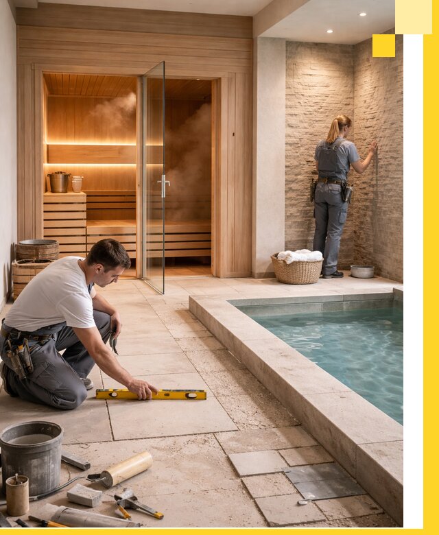 Комплексный дизайн и отделка интерьеров SPA под ключ в Инте